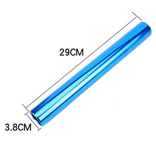 1Pc Aluminum Relay Baton Track Sport Game Rod Multiple Color Selection Running Relay Batons Athletics Equipment Outdoor Field Race Tools for Training Competition Tool(Blue)