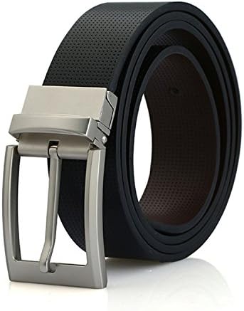 Habitaen Reversible Belts Two Sided Use Fashion Split Leather Jeans Men Belt