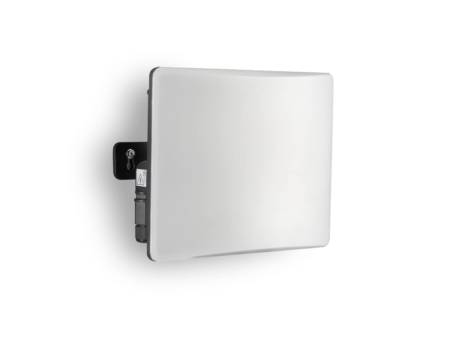 Auraglow 80W 6600lm Full Screen Slimline Compact LED Flood Light Black Outdoor Wall Lamp