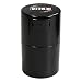 Vitavac - 5g to 20 grams Airtight Multi-Use Vacuum Seal Portable Storage Container for Dry Goods, Food, and Herbs - Black