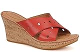 Born Women's Canova Red Ankle-High Leather Sandal - 8 M