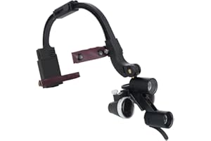 tinsay 5W Dental Headlight, LED Head Light for 2.5X Magnification Binocular Loupes Dentist Surgical Head Lamp Lab Equipment (2.5X Magnification)
