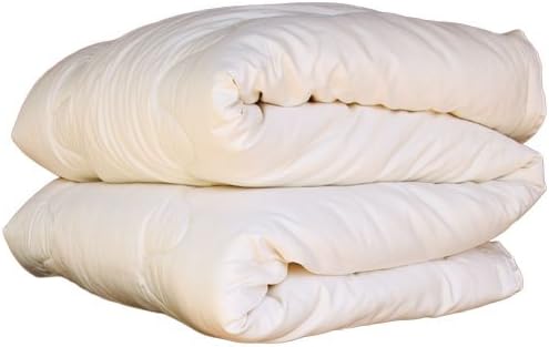 Lifekind Certified Organic Wool Comforter for All-seasons - Twin (Ivory)
