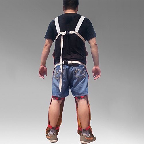 Creation Core Cowhide Welding Apron Bib Heat Resistant Leather Apron Safety Apparel Split Leg Flame Resistant Apron With Pocket
