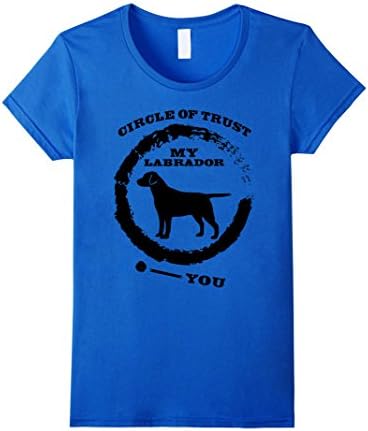 Women's I Trust My Labrador Dog T-Shirt Animal Lovers Funny Gift Tee XL Royal Blue
