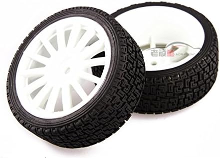 Junsi 1/14 Scale Mounted 12MM Rally Tire Wheel Rim for LC Racing EMB-WRC Rally