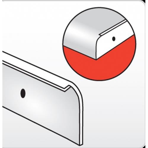 Specialist SP5017 Worktop Trim Bullnose End Cap Bright Silver Amazon