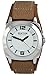 Kenneth Cole REACTION Unisex RK1330 Street Silver Case Silver Dial Brown Biker Cuff Strap Watch