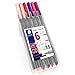 Staedtler Triplus Fineliner Pens - 0.3mm - Dry Safe - Flamingo Colours - Wallet of 6