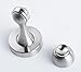 XVL Magnetic Door Stop 2 Pieces Metal Door Holder Doorstop Heavy Duty Conceal Screw Floor Mount Brushed Finish M104A