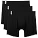 David Archy Men's Underwear Ultra Soft Bamboo Basic Boxer Briefs 3 Pack(L,Black)
