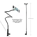 Licheers Lazy Gooseneck Tablet Stand Holder, Flexible Phone Mount 360 Adjustable Tablet Desktop Bracket Mount with 47.25 Inch Long Arm Compatible with iPad, iPhone, Samsung Galaxy and More (Black)