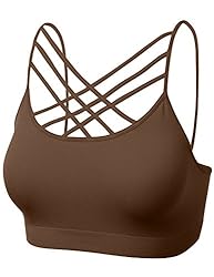 Women's Front Criss Cross Strappy Wirefree Fitness