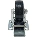12 Pack 2-Inch Caster Wheels WITH BRAKE Swivel Plate Casters On Black Polyurethane Wheels
