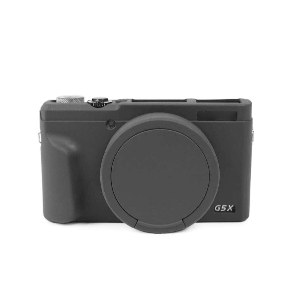 kinokoo Silicone Case for Canon PowerShot G5 X Mark II, Protective Rubber Cover Canon G5X II Silicone Case (Black)