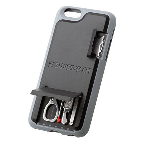 Swiss+Tech ST50242 Black iPhone 6 Mobile Smartphone Multitool Case with