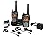 4 Pack Professional 30 Miles Portable Rechargeable Voice Activated 2 Way Radios