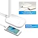 INNOKA UL Certified 180 Degree Adjustable LED Desk Lamp, Table Lamp with 3 Color Temperatures, 5-level Dimmer, Built in LCD Display Temperature, Clock, Calendar with 5V USB Charging Port