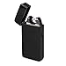 4Boss Premium USB Rechargeable Electronic Lighter Windproof, flameless, no Gas and Fluid Required, Energy-Saving Side Button Double arc Lighter. (Metallic Black)