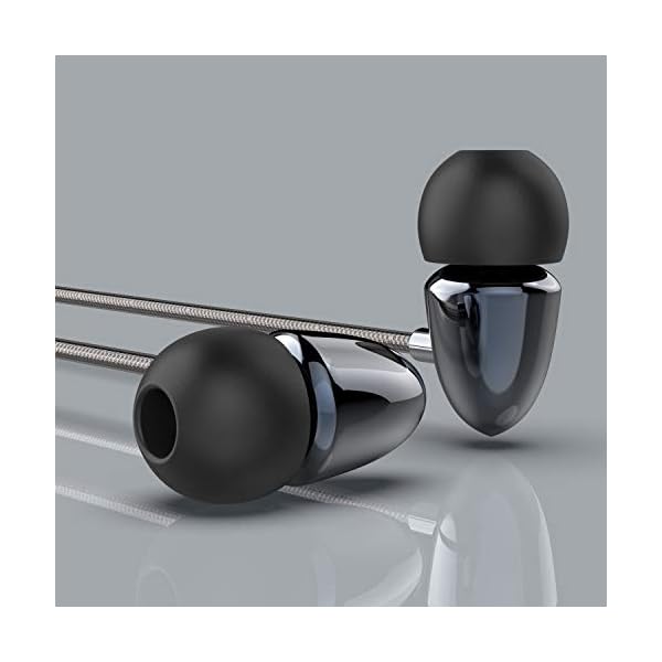 Earphones-Headphones-with-Mic-and-Volume-Control-In-Ear-Headphones-Earphones-Powerful-Bass-Sound-Wired-Earphones-with-Microphone-for-Samsung-and-Most-Smartphones-which-Support-Headphones-35mm-Jack Earphones Noise Isolating In Ear Headphones with Mic