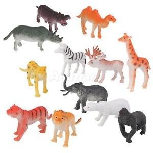 SVACT 8 pcs Set Wild Animal (Multi Color)