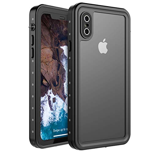 Happon iPhone X Waterproof case, Waterproof Case Cover for iPhone X Snowproof Shockproof DirtProof Protection Cover Cover Case