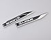 Mr-car 2Pcs Lexus Motors Blade Decal Landmark 3D Logo Emblems Badge car Metal Stickers