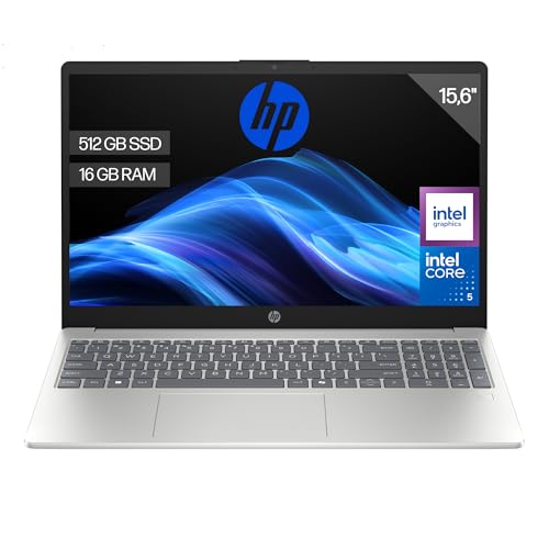 15-fd0404ns - Ordenador portátil de 15.6" FHD (Intel Core 5 120U, 16GB RAM, 512GB SSD, Intel Graphics, FreeDos) Silver - Teclado QWERTY Español