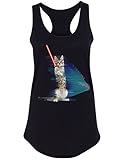 Arm The Animals Women's Hologram Battle Cat Graphic Shirt Tank Top -This Saves Cats