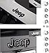 Reflective Concepts - JEEP Front and Rear Emblem Overlay Decal Stickers - 2015-2020 Jeep Renegade - (Color: Flat Black)