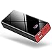 Portable Charger 10000mAh Power Bank, Ultra Compact Backup Battery with LCD Digital Display, High-Speed 2 USB Outputs External Battery Pack for iPhone Xs X 8 7 6 Plus Samsung Galaxy Note 9 S9