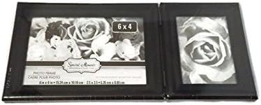 Special Moments Picture Frame Black Split Dual Double Collage Hinged 6x4 & 2.5x3.5