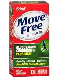 Move Free Advanced Glucosamine Chondroitin MSM and Hyaluronic Acid Joint Supplement, 120 ct
