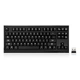 VELOCIFIRE TKL Wireless Mechanical Keyboard, 87-Key with Outemu Brown Switches for Copywriters, Typists and Programmers(No Backlit)