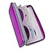 CD Case,COOFIT 80 Capacity DVD Storage DVD Case VCD Wallets Storage Organizer Flexible Plastic Protective DVD Storage Purple
