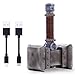 Swordfish Tech Warcraft, Doomhammer Data Charging Cord for Lighting Connector/Micro USB - Warcraft Movie Official Licensed