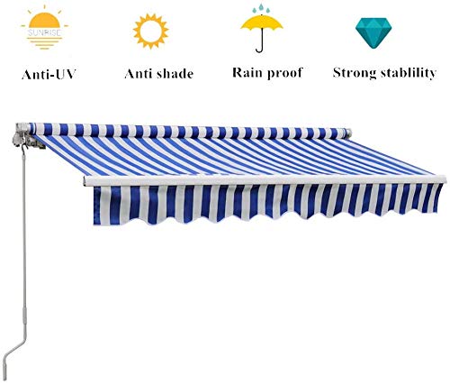 XIAO&WEICHENG Faltbare Manuelle Markise, Teleskopmarkise Für Sonnenschutz, Uv-Beständigkeit Und wasserdichte Leistung… – Bild 4
