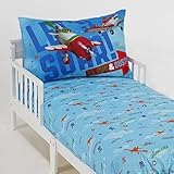Disney Planes 2 Piece Toddler Bed Set - Fits Toddler or Crib Mattress