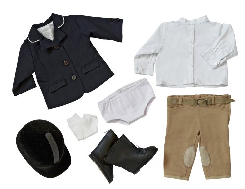 Equestrian Outifit with Riding Boots and Helmet Fits 15