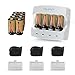 Arlo Certified: Tenergy 3.7V RCR123A Arlo Batteries, Fast Charger, 3 Silicon Skin for Arlo Wireless HD Cameras (VMC3030/VMK3200/VMS3330/3430/3530). Bonus 3 Battery Holder, UL/UN/CE/FCC Listed (12 Pcs)