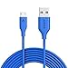Anker Powerline Micro USB (10ft) - Charging Cable, with Aramid Fiber and 5000+ Bend Lifespan for Samsung, Nexus, LG, Motorola, Android Smartphones and More (Blue)