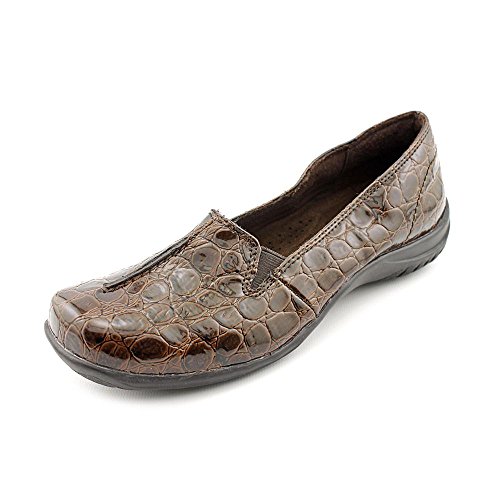Easy Street womens loafers Brown Patent Croco