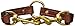 Mendota Products ME10813 Pet Leather Two Dog Coupler Leash, 3/4