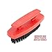 GreatNeck 933B Fingernail Bush, Hard Bristle Brush for Mechanics, Gardeners, Men, and Women, Convenient Handle for Deep Nail Cleaning, Red Body with Black Bristles