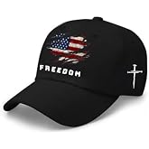 250th Anniversary Freedom Hat American Flag Christ Cross Jesus Baseball Cap