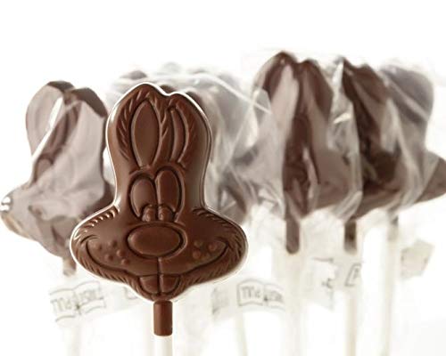 No Whey Foods - Easter Lollipop Collection (3 Lollipops) - Allergy Friendly and Vegan Chocolate Easter Candy - Dairy Free, Nut Free, Peanut Free, Soy Free, Gluten Free
