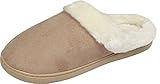 LUXEHOME Women's Cozy Fleece House Footwear/Slippers(1-08) (6.5-7.5 US, Apricot)
