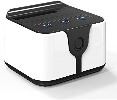 Hard Disk Drive (HDD) Docking Station with Hard Drive Duplicator/Cloner Function for 2.5 Inch & 3.5 Inch HDD SSD SATA (SATA I/ II/ III) with USB 3.0 Ports, Single Bay by Nov8tech