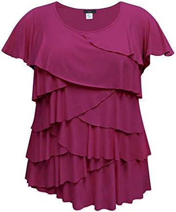 short sleeve ruffle shirt