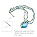 LNKRE JEWELRY Vintage Bohemia Vivid Blue Peacock Pendant Necklace with Opal Crystal A3